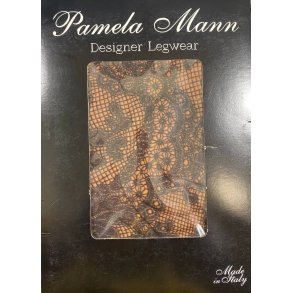 Pamela Mann - Strmpebukser med blonde print - Orange 