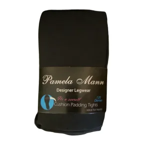 Pamela Mann - Strmpebukser sort - 120 denier med pude til terne 