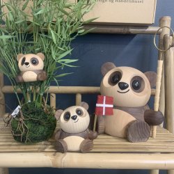 FableWood Panda Pom Pom S - liten tr�figur i dansk design