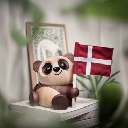 Panda tr�figur i dansk design