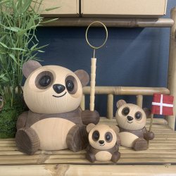 Panda figurer fra FableWood som gave