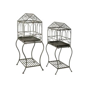 Plantehuse - St med 2 stk. - Plantehuse i metal