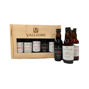 Portvin i trkasse  5 flasker a 5 cl. -  Vallegre