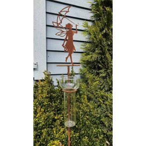 Regnm�ler - Fe med paraply regnm�ler � Cortenst�l