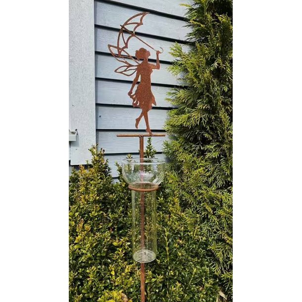 Regnm�ler - Fe med paraply regnm�ler � Cortenst�l