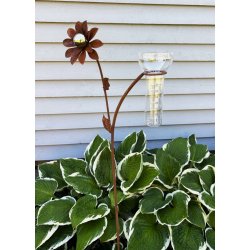 Regnm�ler � Blomst regnm�ler i cortenst�l