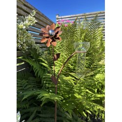 Regnm�ler � Blomst regnm�ler i cortenst�l