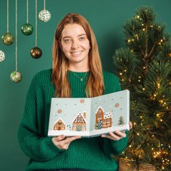 Julekalender - Retro Julekalender Kagehus - 200g.