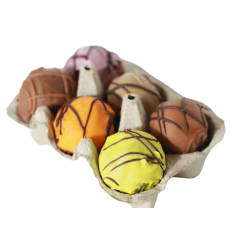 Danmarks bedste romkugler - Mix bakke 6 stk. - Nrre Aaby Bageri