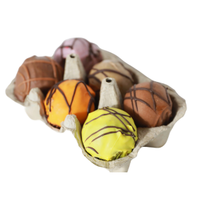 Danmarks bedste romkugler - Mix bakke 6 stk. - Nrre Aaby Bageri