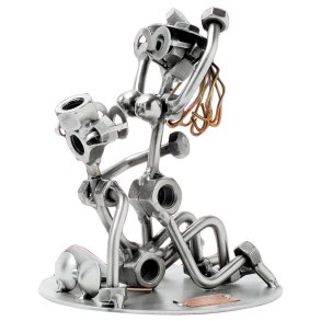 Metalfigur - Sex p gulvet