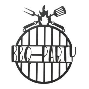 Skilt - BBQ Party - Skilt til grillmester