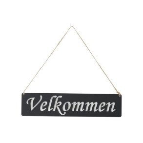 Skilt - Velkommen