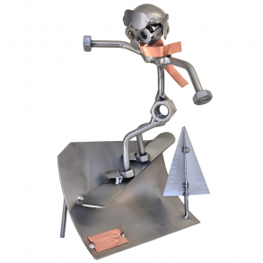 Metallfigur - Snowboardkare