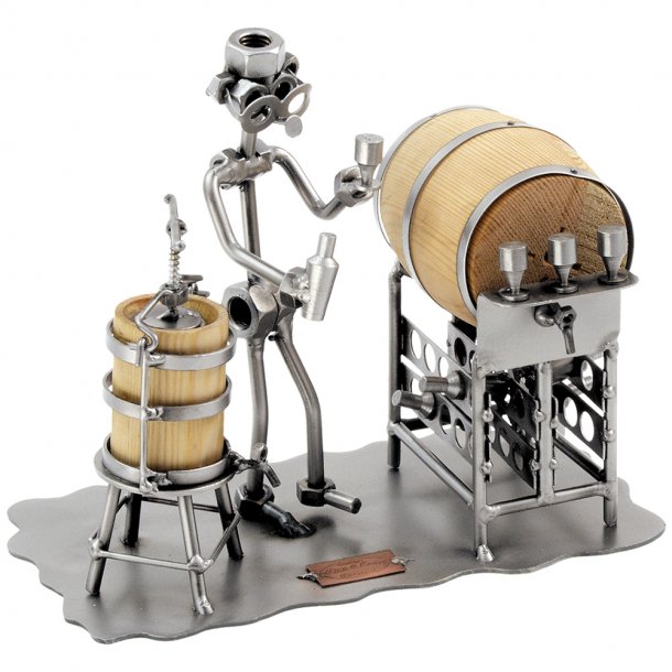 Metalfigur - Sommelier - Vinbonde 