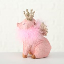 Sparegris - Gris med guld krone