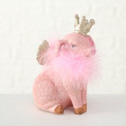 Sparegris - Gris med guld krone