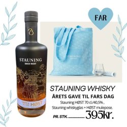 Far dags gave - Stauning whisky gaveske   
