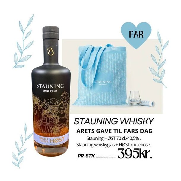Far dags gave - Stauning whisky gaveske   