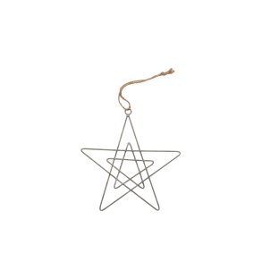 Stjerne - udendrs juleophng - Metalstjerne D21 cm. 