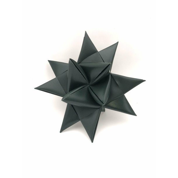 Stjernefabrikken - Julestjerne - Mrk Grn - 16 cm