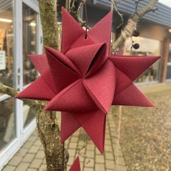 Stjernefabrikken - Sejldug Julestjerne - D�rs�t - Bordeaux