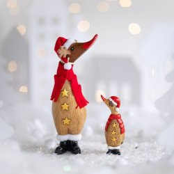 Dcuk Dinky Duck som Rudolf med gevir og guldstjerne