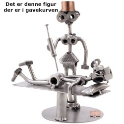 Gavekurv med metalfigur - Sygeplejerske - l og hygge