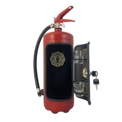 The Jerrycan Firebar - Dekorativ Brandslukker Minibar med Danmark Aquavit
