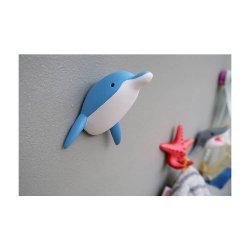 The Zoo Collection - Knage - Delfin - Bl/Hvid