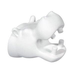 The Zoo Collection - Knage - Flodhest - Mat Hvid