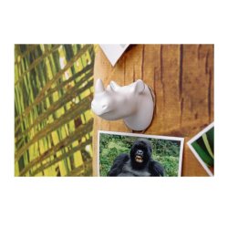 The Zoo Collection - Knage - Nsehorn - Mat Hvid