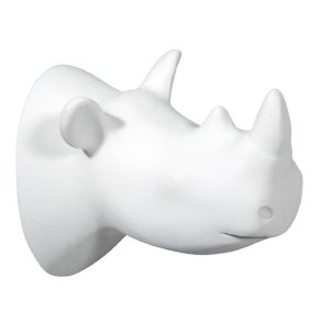 The Zoo Collection - Knage - Nsehorn - Mat Hvid