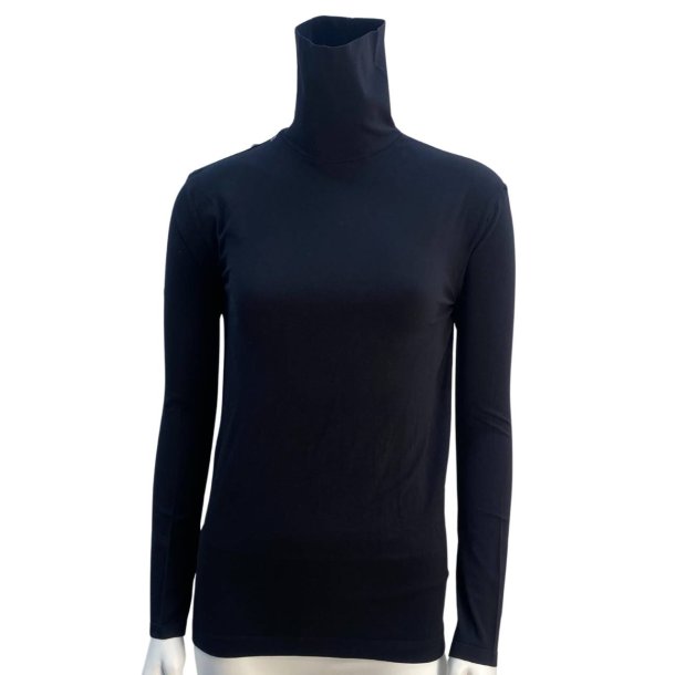 Tim og Simonsen  Bluse med rullekrave - Sort