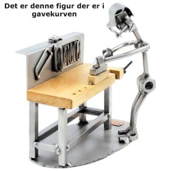 Gavekurv med metalfigur - Tmrer - Snedker - Lkkerier