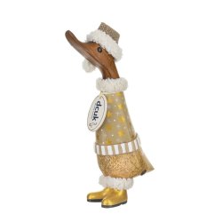 Tr and med guldstvler