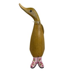 Dcuk tr�anka 18 cm med rosa blommiga gummist�vlar 