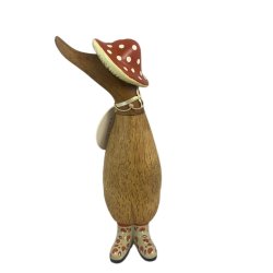 Dcuk Tr And 18 cm - med paddehat -Brndt Orange - Kigger Til Venstre