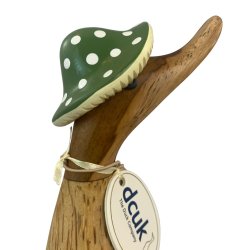 Dcuk Tr And 18 cm - med paddehat - Grn - Kigger Til Hjre