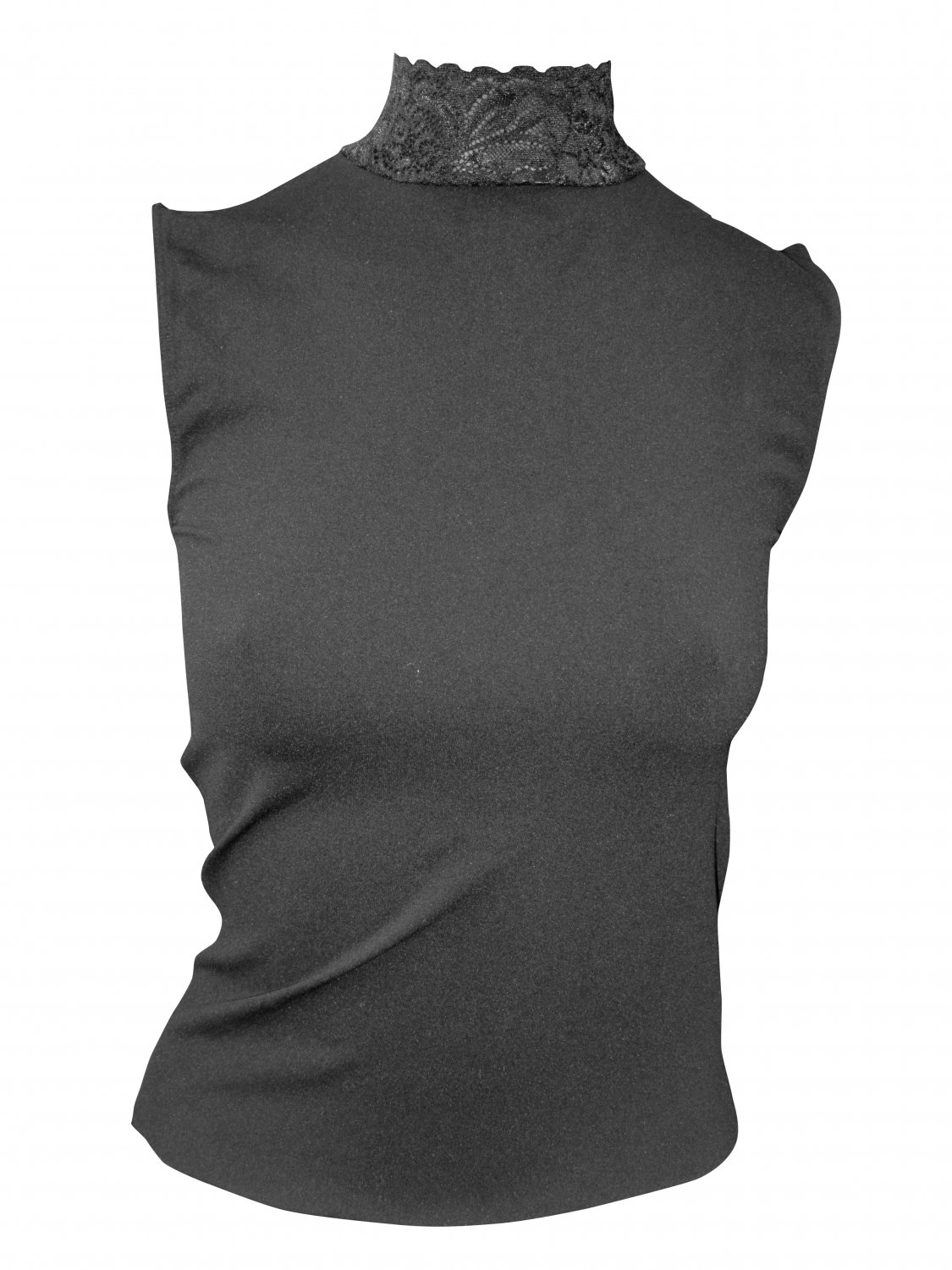 Micro fiber – Rullekrave bluse uden ærmer - Tim & Simonsen - Design Og