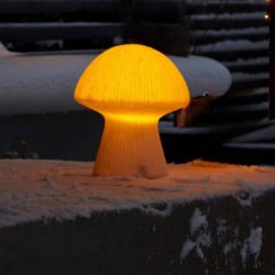 Udend�rs lampe � Paddehat lampe � SOPP � H 23 cm