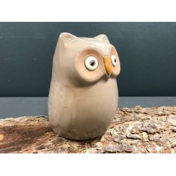 Ugle - Keramik ugle - H 12 cm