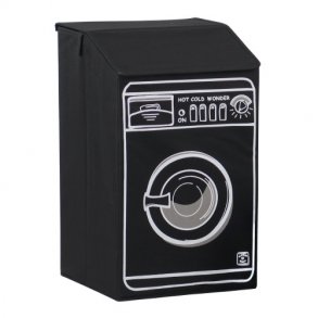 Vasket�js kurv i  sort kanvas