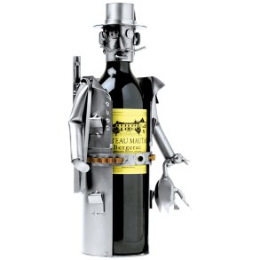 Metalfigur - Jger vinholder