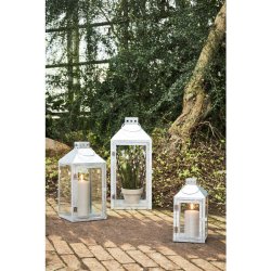 Zink lanterner - St med 3 stk. 