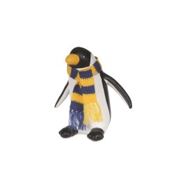 Zny - Strikket Halstrklde i Bl/Gul - Small 25 cm