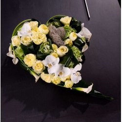 Swinging heart solid 50x32 cm.