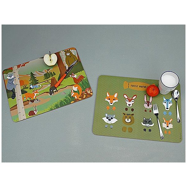 ZOO kids serie - Forest Animal Mix - Dkservietter