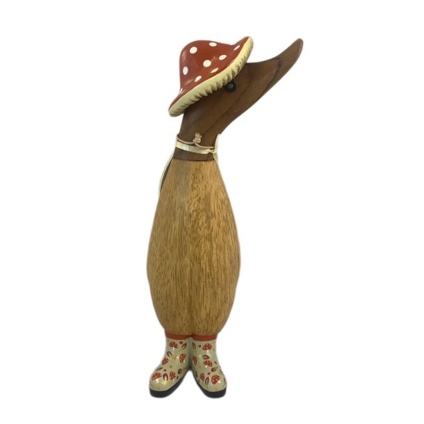 Dcuk Tr And 18 cm - Med Paddehat - Brndt Orange - Kigger Til Hjre