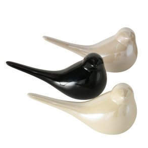 Porceln fugle  - St med 3 stk. 